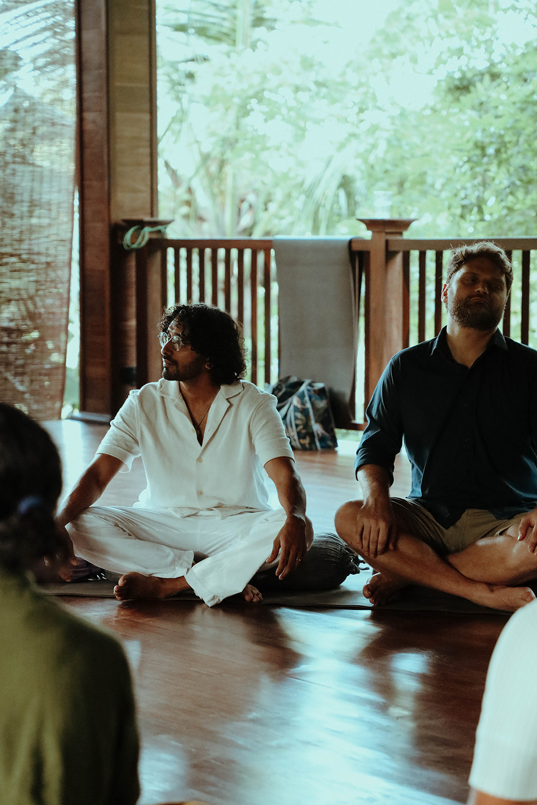 Leaders in a training session